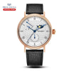 Seagull Men's Wristwatch Moon Phase Leather Automatic Mechannical Men's Watches - Arabia Watches