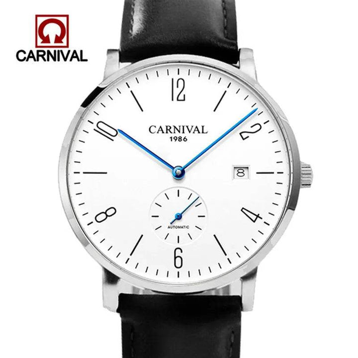 Carnival Brand Luxury Mechanical Watch Waterproof Ultra Thin Business Calendar Automatic Wristwatches For Men Relogio Masculino - Arabia Watches