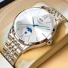 CARNIVAL High-End Series IW Brand Classic Moon Phase Mechanical Watches Men Stainless Steel Sapphire MIYOTA Movement Men Watches - Arabia Watches