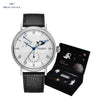 Seagull Men's Wristwatch Moon Phase Leather Automatic Mechannical Men's Watches - Arabia Watches