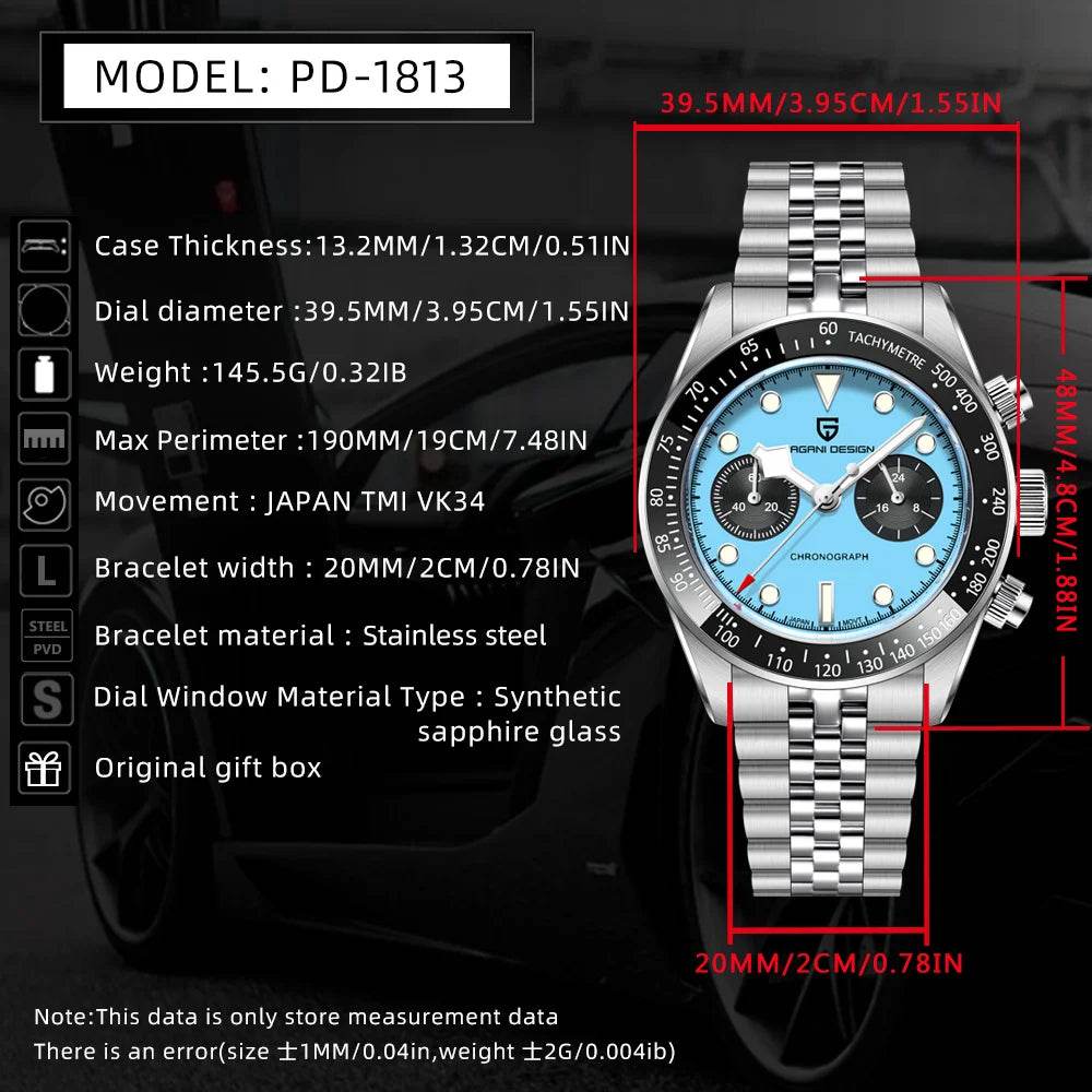 2025 New PAGANI DESIGN BB Flamingo Chronograph Luxury Sports Quartz Watch - Arabia Watches