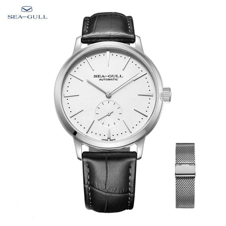 2025 Seagull Business Watch Men's Mechanical Wristwatches 50m Waterproof Leather - Arabia Watches