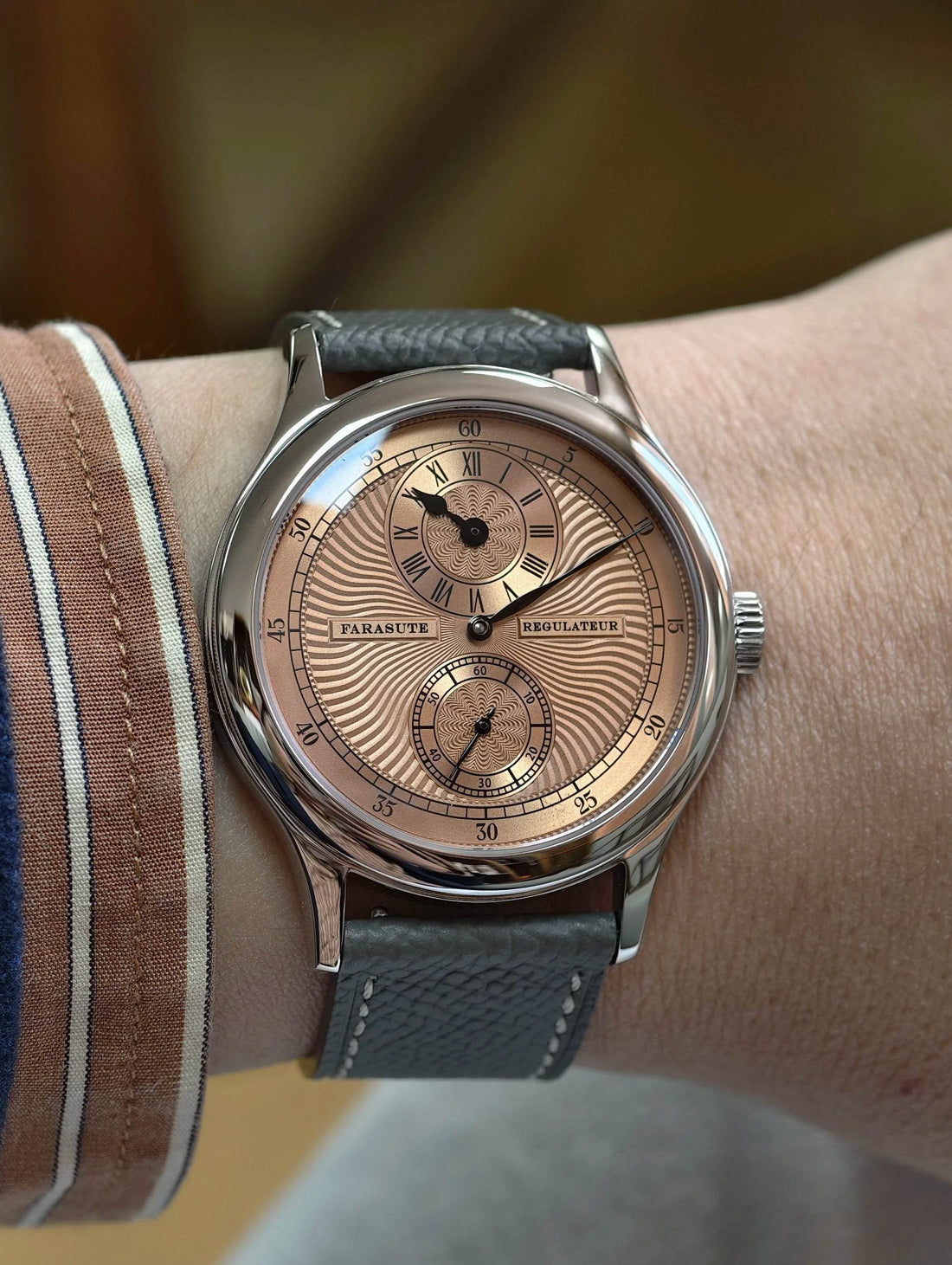 FARASUTE Manual Mechanical Men's Watch Seagull Movement Sappnt Sapphire Crystal - Arabia Watches