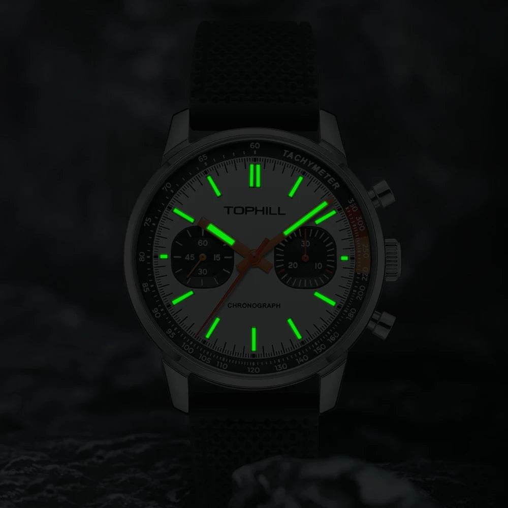 TOPHILL Panda 1963 Chronograph Mechanical Men Watch With Seagull St1901 Movement - Arabia Watches