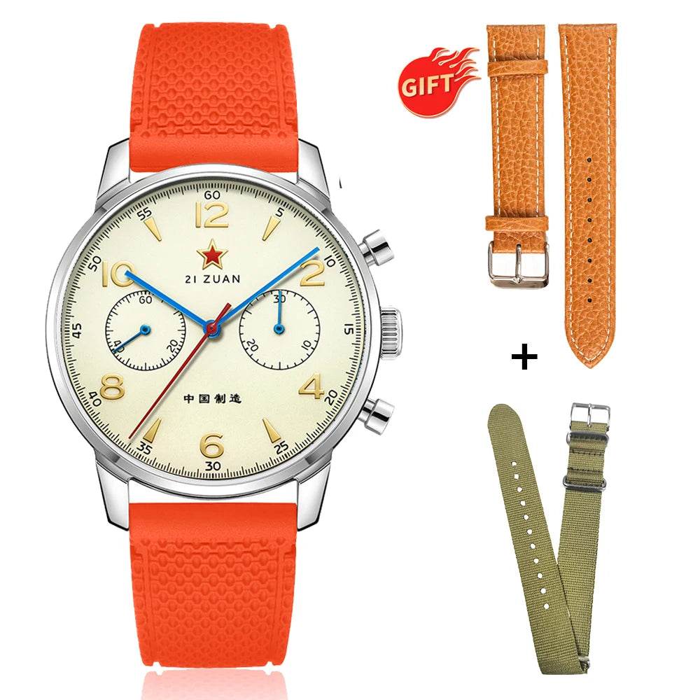 TOPHILL Classic Aviator 40mm Chronograph 1963 Mechanical watch Seagull Movement ST1901 - Arabia Watches