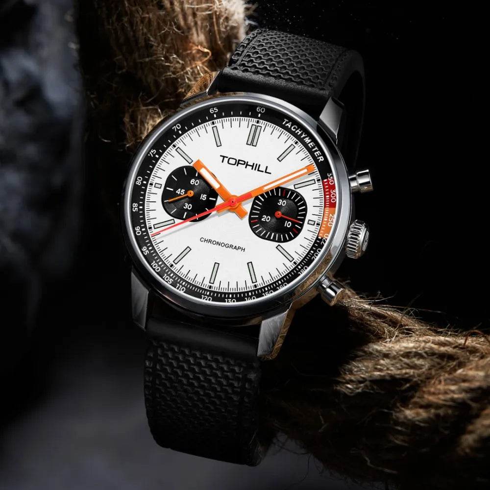 TOPHILL Panda 1963 Chronograph Mechanical Men Watch With Seagull St1901 Movement - Arabia Watches
