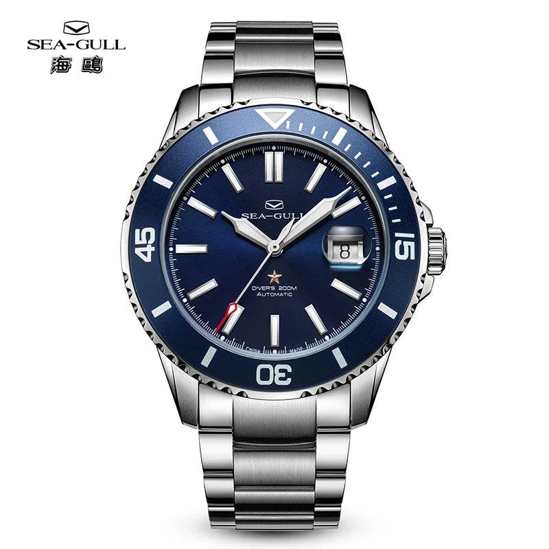 Seagull Men Watch 200m Diving Business Fashion Automatic Mechanical Watch - Arabia Watches