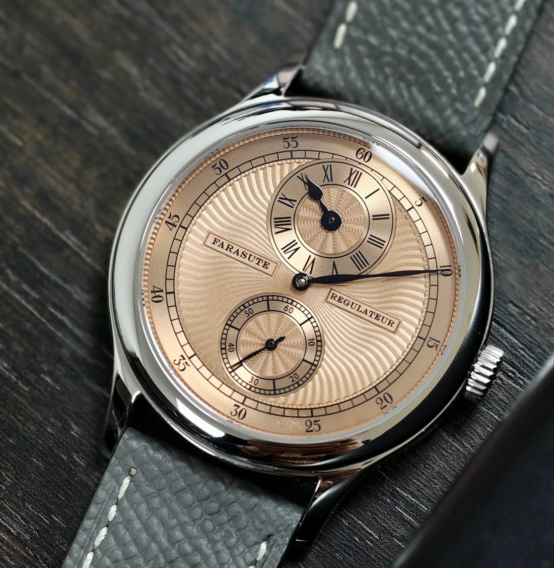 FARASUTE Manual Mechanical Men's Watch Seagull Movement Sappnt Sapphire Crystal - Arabia Watches
