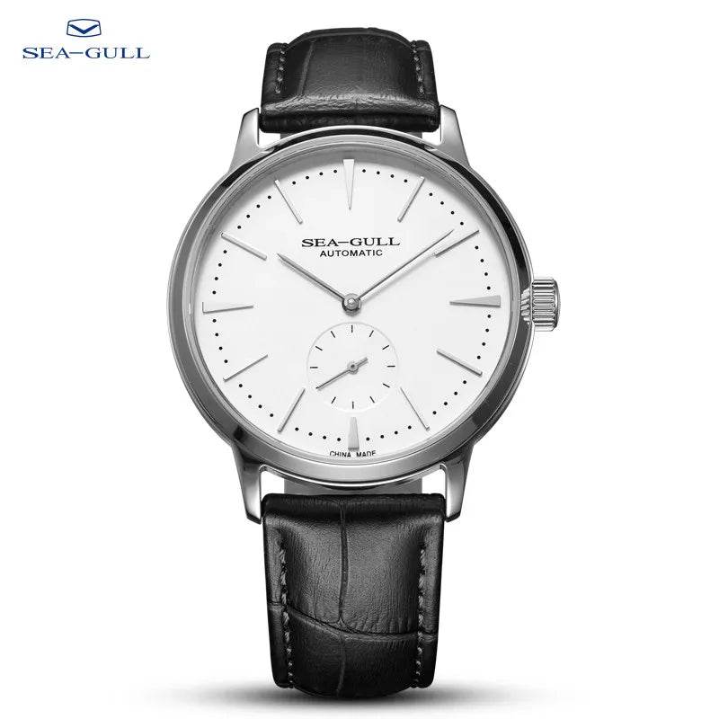 Seagull New Business Watch Men's Mechanical Wristwatches 50m Waterproof Leather - Arabia Watches