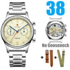 RED STAR Men's 1963 Chronograph Mechanical Watch Seagull Movement ST1901 Air Force Aviation - Arabia Watches