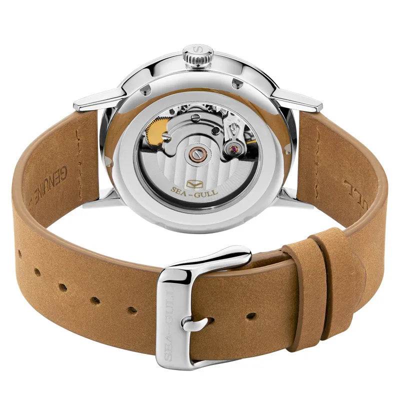 New Seagull Men Watch Automatic Mechanical Ultra-thin Watch Belt - Arabia Watches