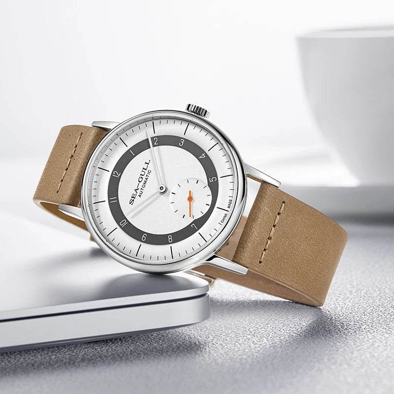 New Seagull Men Watch Automatic Mechanical Ultra-thin Watch Belt - Arabia Watches
