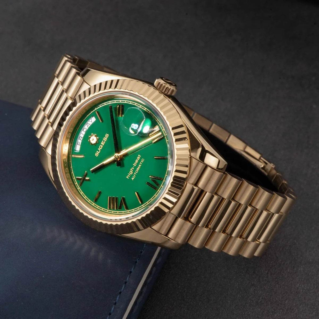 2023 New Sugess Watch of Men 40mm Day Date Automatic Dandong SL3034 Movement - Arabia Watches