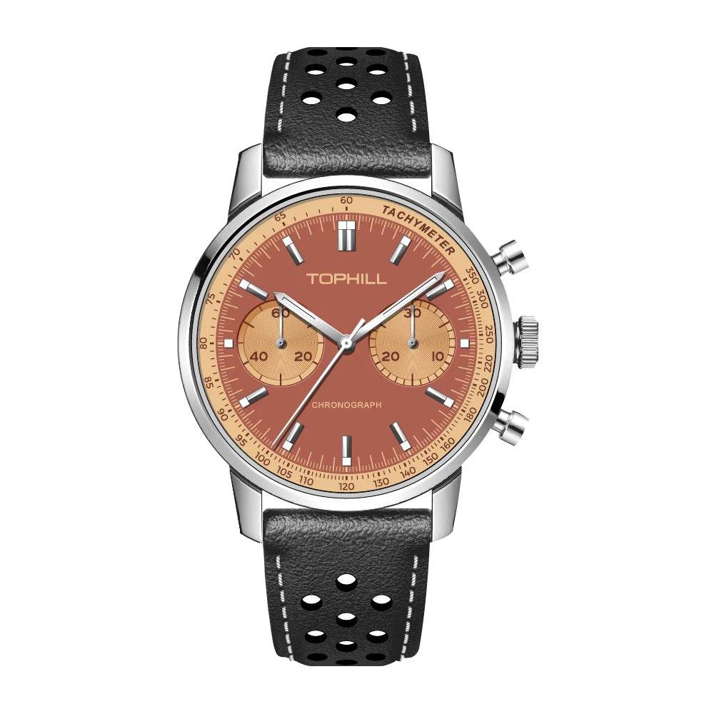 TOPHILL Chronograph Watch Pilot Watch Seagull 1963 Watch ST1901 Movement  Wristwatch Military Limited - Arabia Watches