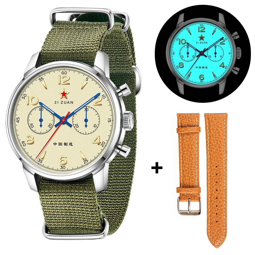 TOPHILL Classic Aviator 40mm Chronograph 1963 Mechanical watch Seagull Movement ST1901 - Arabia Watches