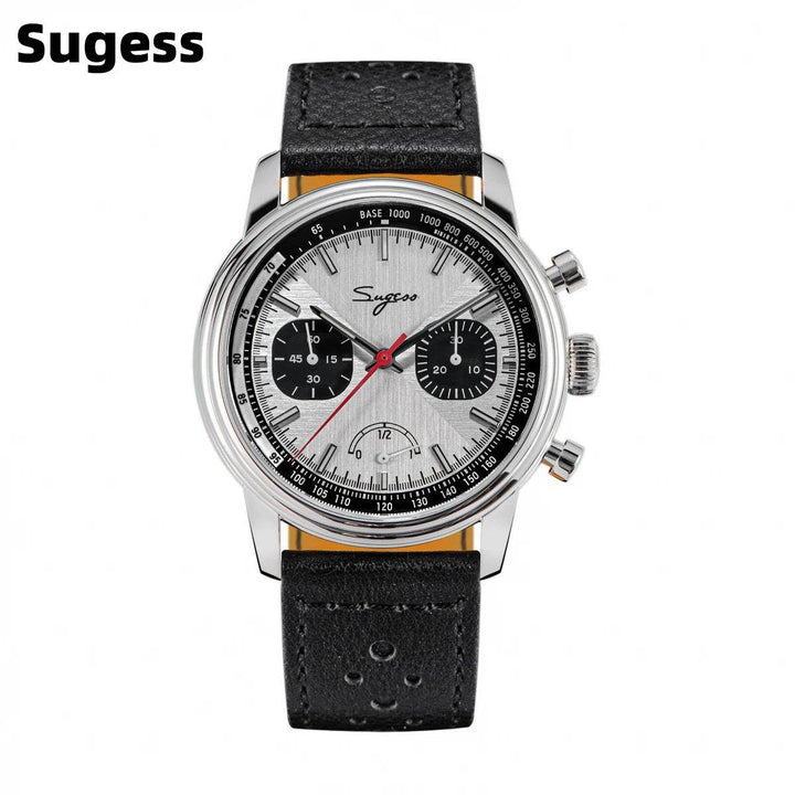 Sugess Pilot Watch Men ST1906 Movement Handwind Chronograph Wristwatches - Arabia Watches