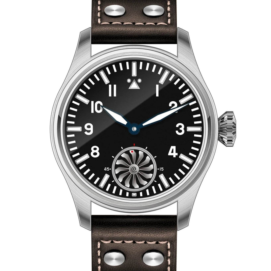 Hruodland F016 Pilot Watch Seagull Movement Mechanical BGW-9 Luminous Sapphire Crystal - Arabia Watches