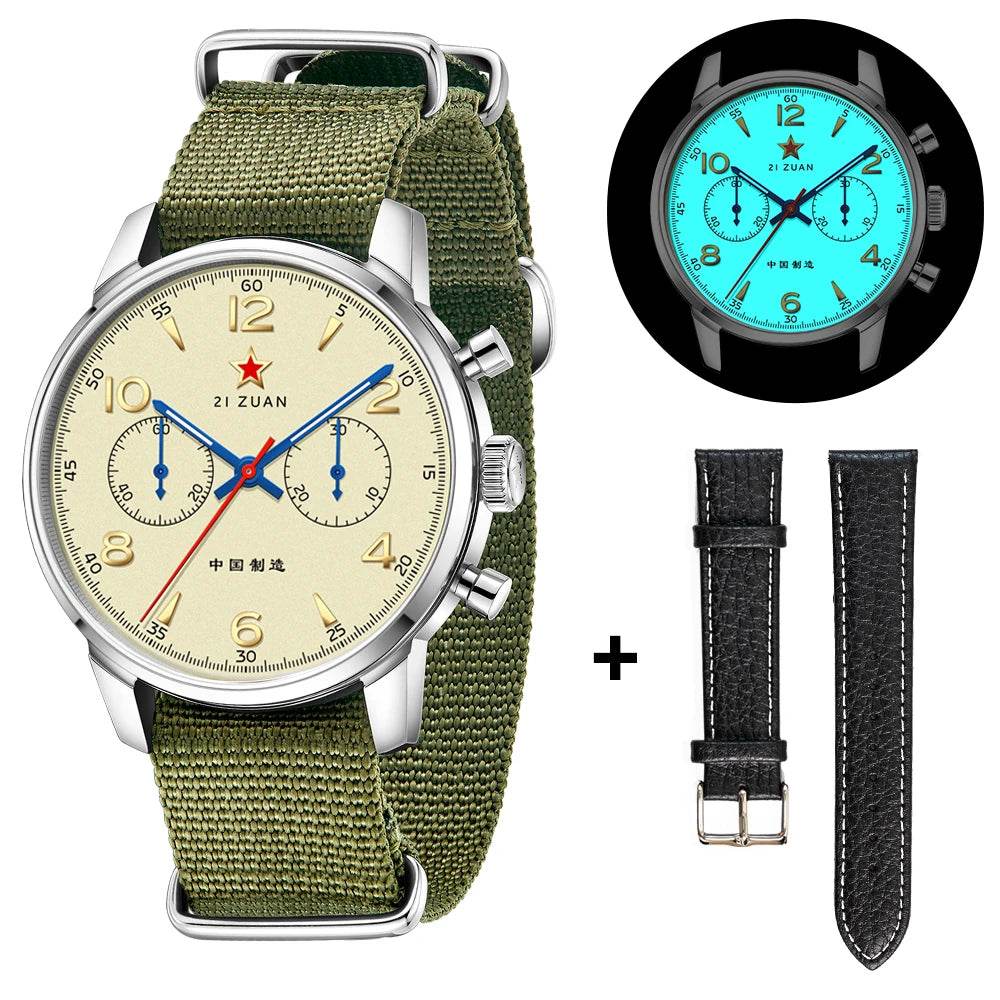 TOPHILL Classic Aviator 40mm Chronograph 1963 Mechanical watch Seagull Movement ST1901 - Arabia Watches