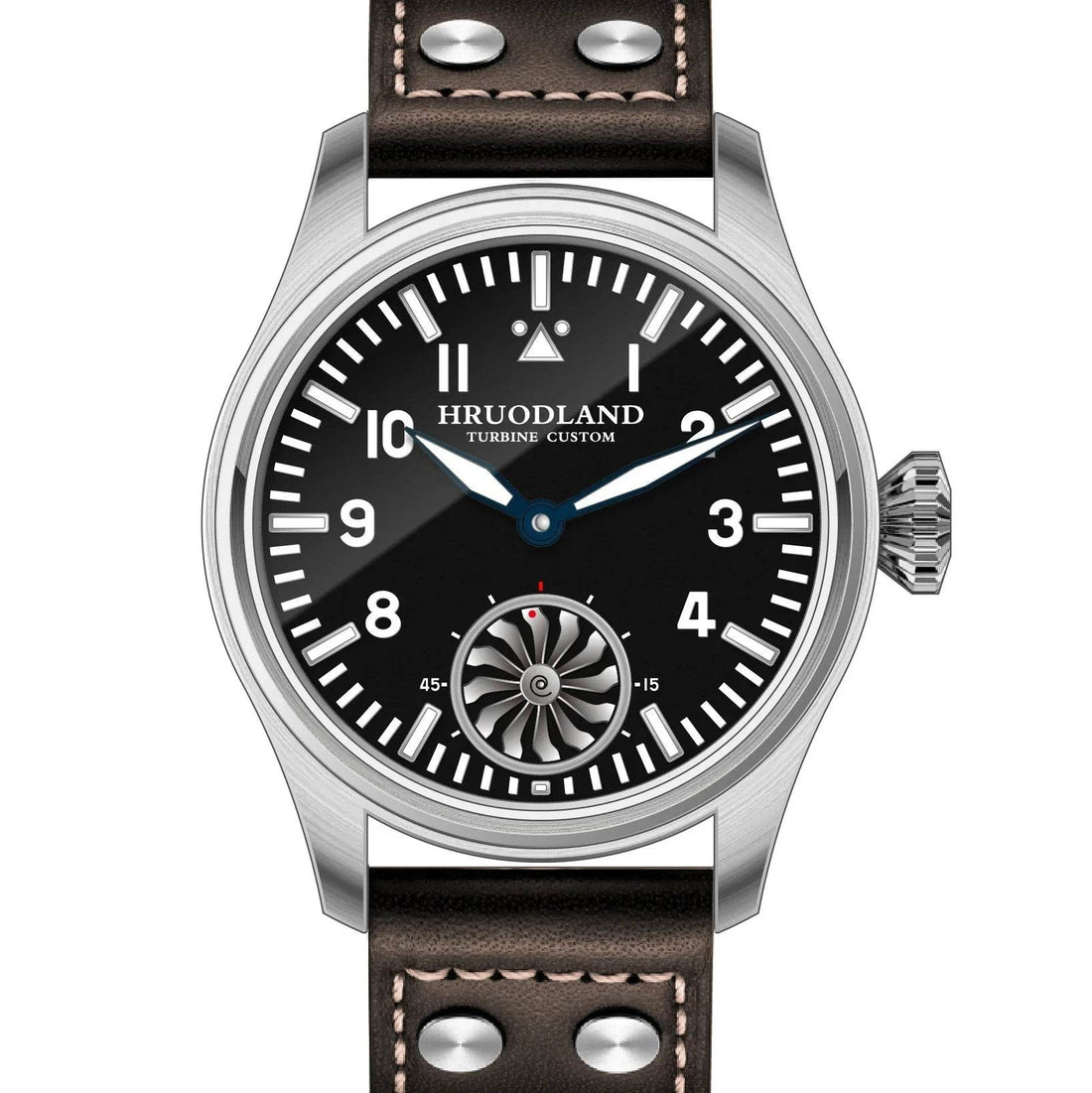 Hruodland F016 Pilot Watch Seagull Movement Mechanical BGW-9 Luminous Sapphire Crystal - Arabia Watches