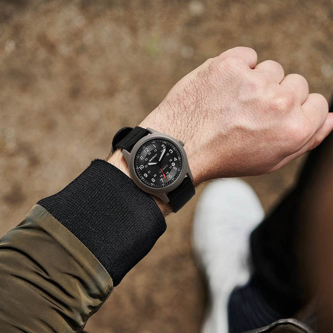 BERNY Titanium Automatic Men's Field Watches Sapphire Super Luminous Sports Watch - Arabia Watches