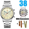 RED STAR Men's 1963 Chronograph Mechanical Watch Seagull Movement ST1901 Air Force Aviation - Arabia Watches